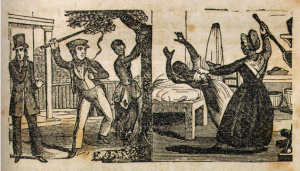 Illustration of Slave Whippings, in Narrative of the Life and Adventures of Henry Bibb, An American Slave, Written By Himself, p. 113, http://docsouth.unc.edu/neh/bibb/bibb.html.